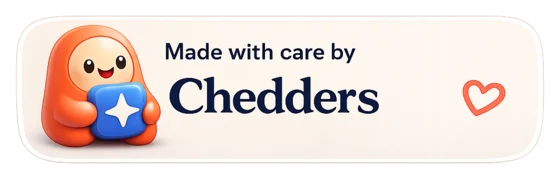 Made with care by Chedders